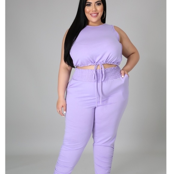 Lilac Keep It Comfy Pant Set - Picture 2 of 6